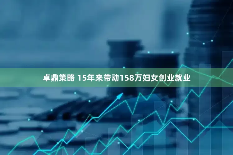 卓鼎策略 15年来带动158万妇女创业就业